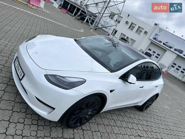 Білий Тесла Model Y, об'ємом двигуна 0 л та пробігом 49 тис. км за 32500 $, фото 46 на Automoto.ua