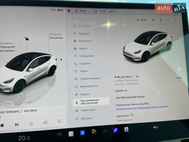 Белый Тесла Model Y, объемом двигателя 0 л и пробегом 39 тыс. км за 24400 $, фото 11 на Automoto.ua