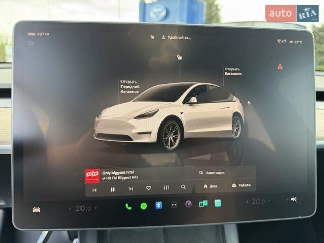 Белый Тесла Model Y, объемом двигателя 0 л и пробегом 59 тыс. км за 28800 $, фото 59 на Automoto.ua