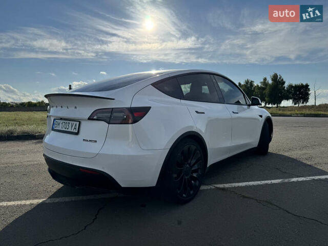 Белый Тесла Model Y, объемом двигателя 0 л и пробегом 51 тыс. км за 31000 $, фото 6 на Automoto.ua