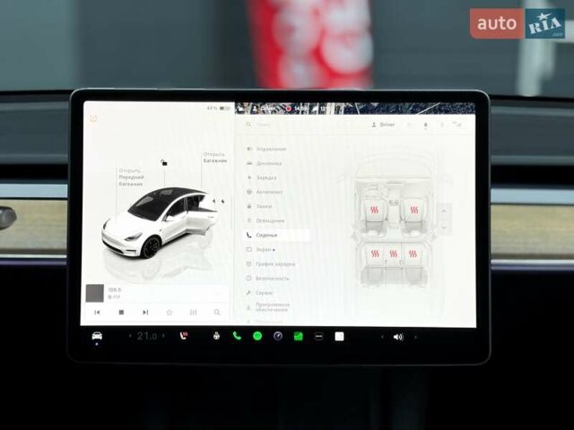 Білий Тесла Model Y, об'ємом двигуна 0 л та пробігом 60 тис. км за 28500 $, фото 19 на Automoto.ua