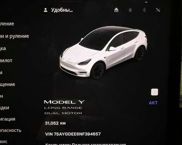 Белый Тесла Model Y, объемом двигателя 0 л и пробегом 41 тыс. км за 21000 $, фото 7 на Automoto.ua
