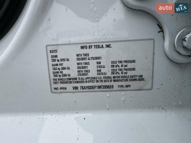 Белый Тесла Model Y, объемом двигателя 0 л и пробегом 29 тыс. км за 21700 $, фото 33 на Automoto.ua