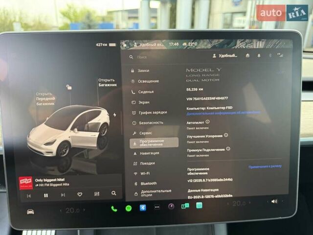 Белый Тесла Model Y, объемом двигателя 0 л и пробегом 59 тыс. км за 28800 $, фото 57 на Automoto.ua