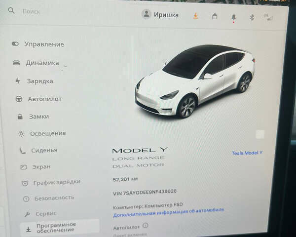 Тесла Model Y 2022 в Одессе на Automoto.ua Белый Тесла Model Y, объемом двигателя 0 л и пробегом 52 тыс. км за 27000 $, фото 9 на Automoto.ua