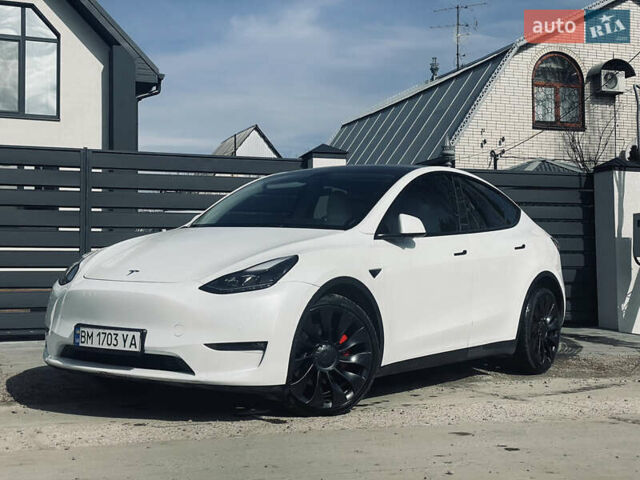 Белый Тесла Model Y, объемом двигателя 0 л и пробегом 51 тыс. км за 31000 $, фото 16 на Automoto.ua