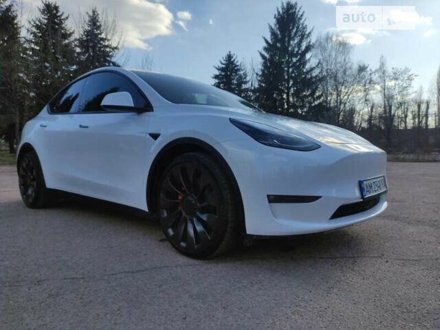 Белый Тесла Model Y, объемом двигателя 0 л и пробегом 2 тыс. км за 41500 $, фото 8 на Automoto.ua