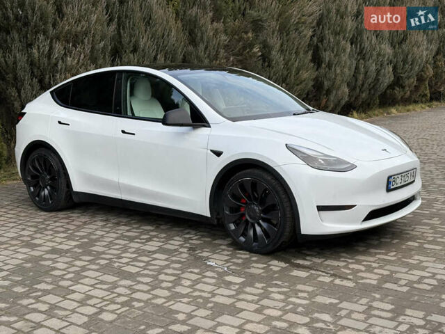 Белый Тесла Model Y, объемом двигателя 0 л и пробегом 129 тыс. км за 27400 $, фото 6 на Automoto.ua