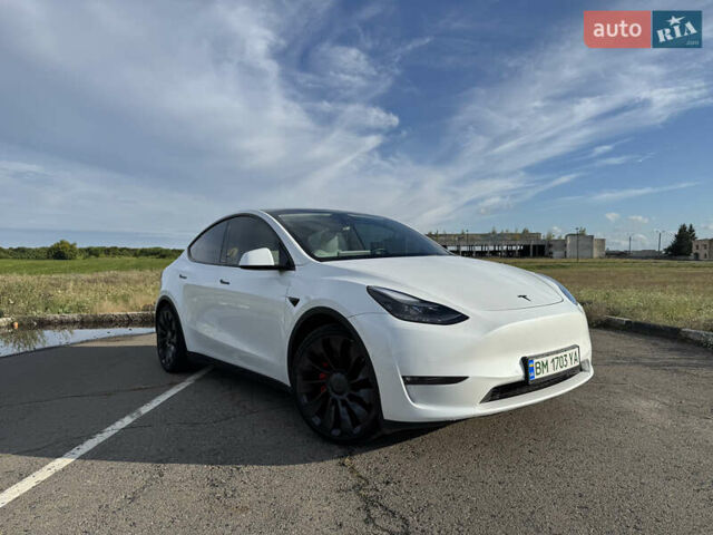 Белый Тесла Model Y, объемом двигателя 0 л и пробегом 51 тыс. км за 31000 $, фото 4 на Automoto.ua