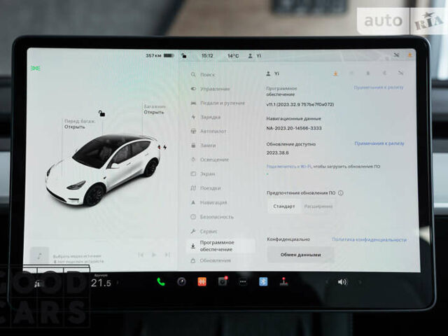 Белый Тесла Model Y, объемом двигателя 0 л и пробегом 37 тыс. км за 41800 $, фото 36 на Automoto.ua