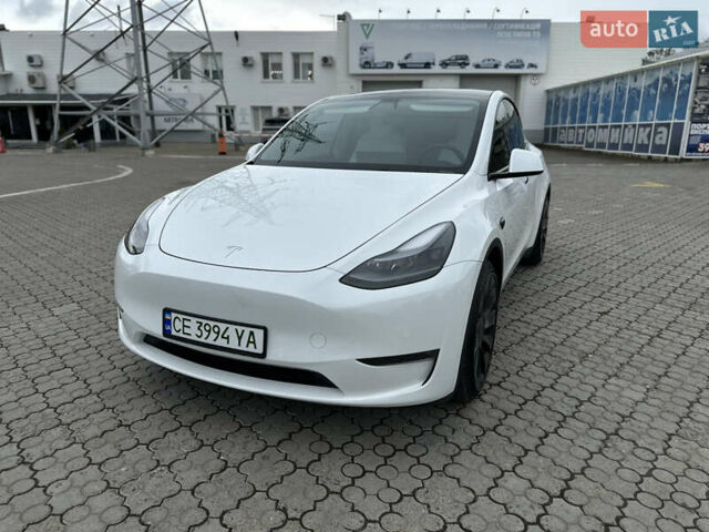 Білий Тесла Model Y, об'ємом двигуна 0 л та пробігом 49 тис. км за 32500 $, фото 2 на Automoto.ua