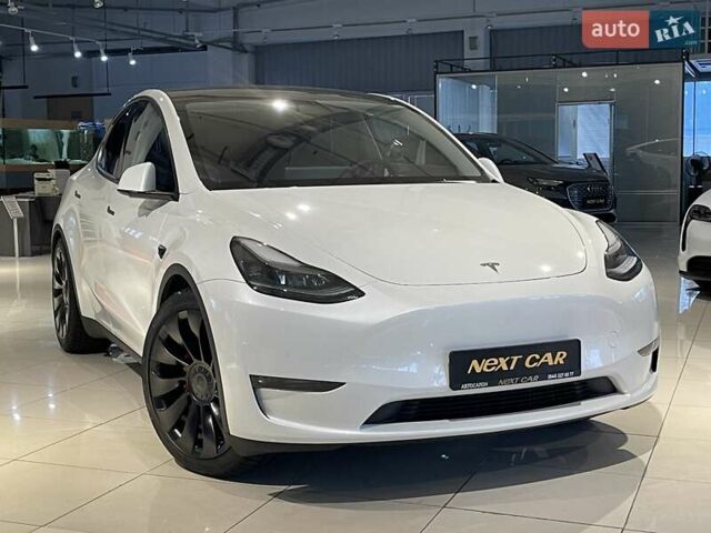Белый Тесла Model Y, объемом двигателя 0 л и пробегом 14 тыс. км за 47800 $, фото 2 на Automoto.ua