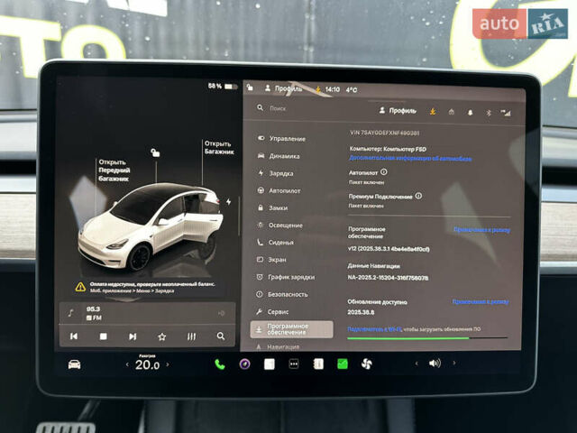 Белый Тесла Model Y, объемом двигателя 0 л и пробегом 61 тыс. км за 24700 $, фото 16 на Automoto.ua