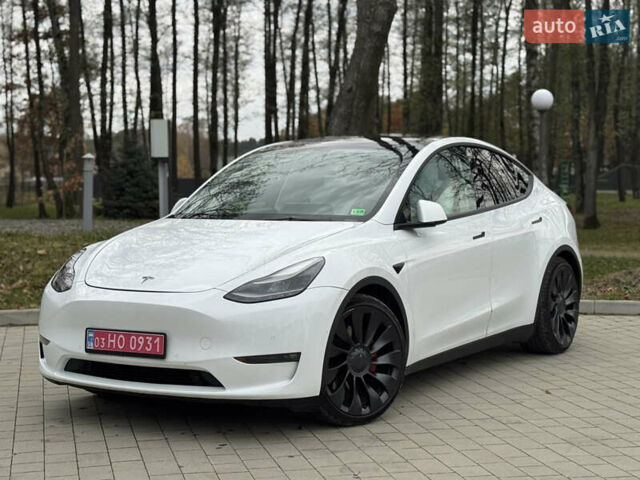 Білий Тесла Model Y, об'ємом двигуна 0 л та пробігом 115 тис. км за 25800 $, фото 1 на Automoto.ua