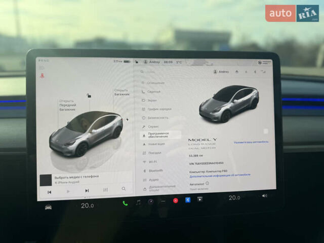 Білий Тесла Model Y, об'ємом двигуна 0 л та пробігом 53 тис. км за 28000 $, фото 23 на Automoto.ua