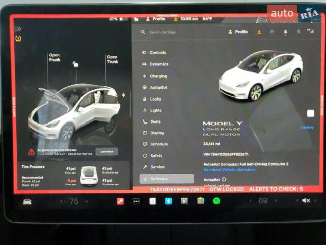 Белый Тесла Model Y, объемом двигателя 0 л и пробегом 53 тыс. км за 17700 $, фото 8 на Automoto.ua
