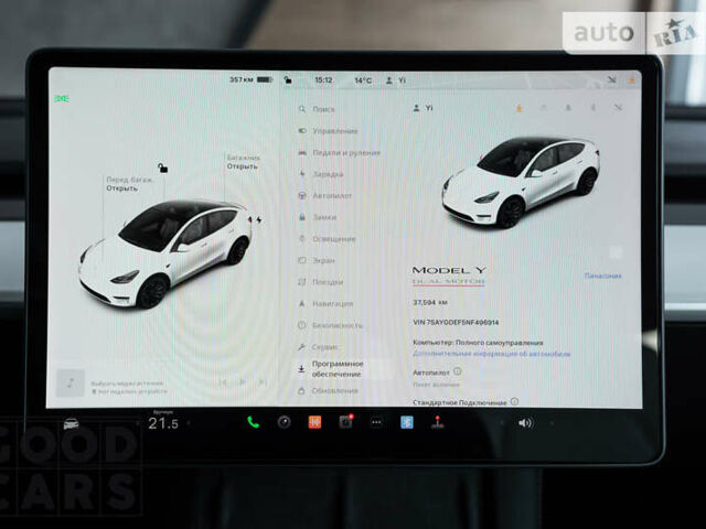 Белый Тесла Model Y, объемом двигателя 0 л и пробегом 37 тыс. км за 41800 $, фото 35 на Automoto.ua