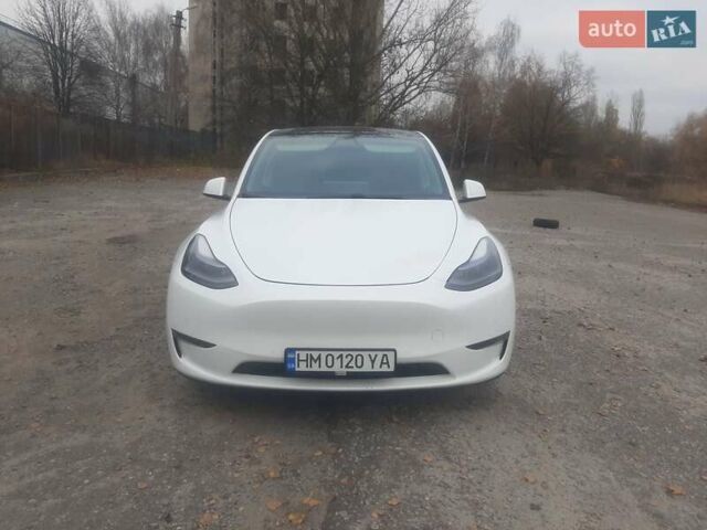 Білий Тесла Model Y, об'ємом двигуна 0 л та пробігом 45 тис. км за 21500 $, фото 1 на Automoto.ua