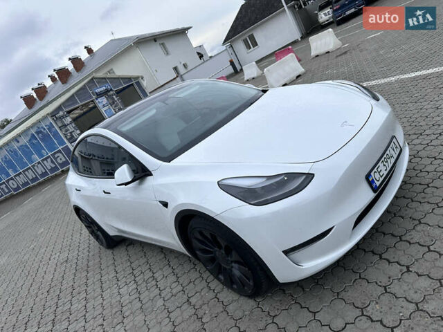 Білий Тесла Model Y, об'ємом двигуна 0 л та пробігом 49 тис. км за 32500 $, фото 40 на Automoto.ua
