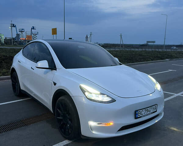 Білий Тесла Model Y, об'ємом двигуна 0 л та пробігом 12 тис. км за 32000 $, фото 1 на Automoto.ua