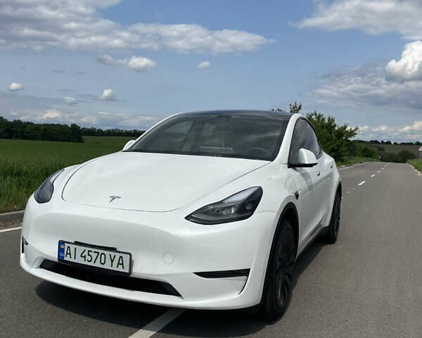 Белый Тесла Model Y, объемом двигателя 0 л и пробегом 76 тыс. км за 24900 $, фото 5 на Automoto.ua