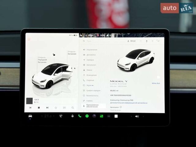 Білий Тесла Model Y, об'ємом двигуна 0 л та пробігом 60 тис. км за 28500 $, фото 20 на Automoto.ua