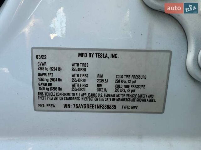Белый Тесла Model Y, объемом двигателя 0 л и пробегом 243 тыс. км за 18500 $, фото 16 на Automoto.ua