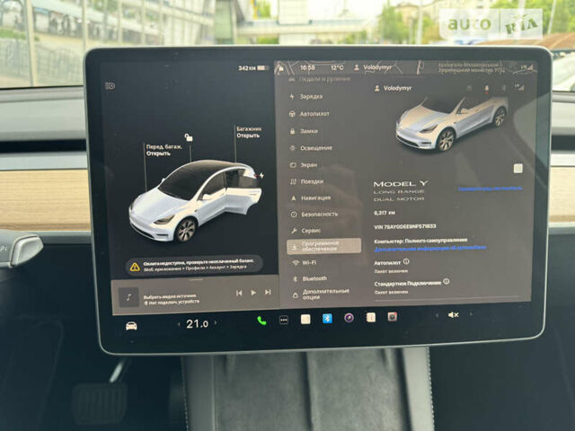 Белый Тесла Model Y, объемом двигателя 0 л и пробегом 6 тыс. км за 38400 $, фото 13 на Automoto.ua