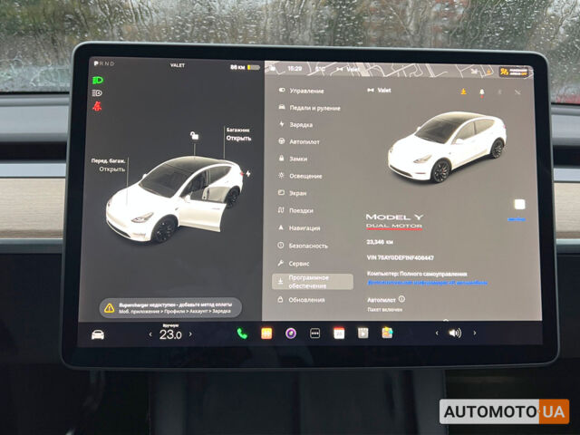 Белый Тесла Model Y, объемом двигателя 82 л и пробегом 22 тыс. км за 41600 $, фото 16 на Automoto.ua