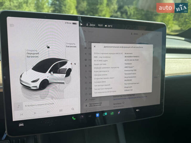 Белый Тесла Model Y, объемом двигателя 0 л и пробегом 62 тыс. км за 39500 $, фото 25 на Automoto.ua