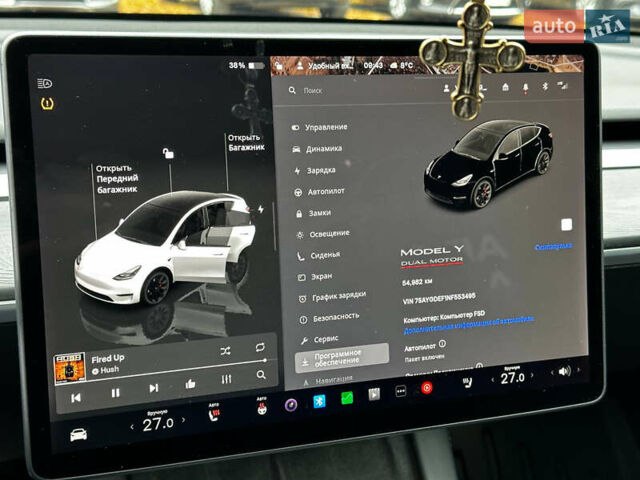 Белый Тесла Model Y, объемом двигателя 0 л и пробегом 57 тыс. км за 32000 $, фото 13 на Automoto.ua