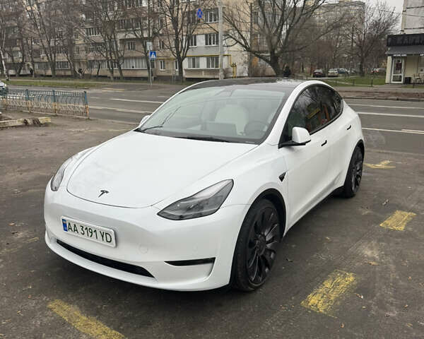 Білий Тесла Model Y, об'ємом двигуна 0 л та пробігом 83 тис. км за 26400 $, фото 1 на Automoto.ua