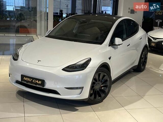 Белый Тесла Model Y, объемом двигателя 0 л и пробегом 14 тыс. км за 47800 $, фото 1 на Automoto.ua