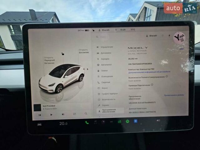 Тесла Model Y 2023 в Тернополе на Automoto.ua Белый Тесла Model Y, объемом двигателя 0 л и пробегом 36 тыс. км за 28000 $, фото 12 на Automoto.ua