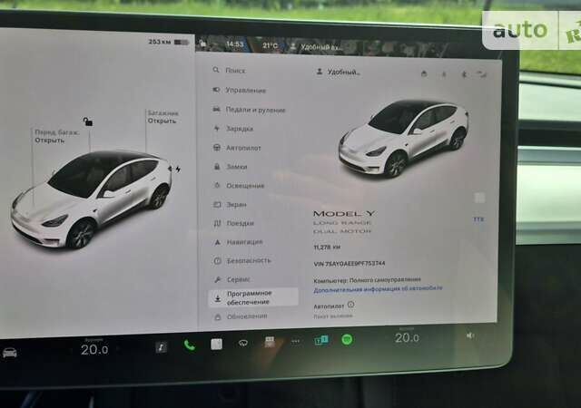 Белый Тесла Model Y, объемом двигателя 0 л и пробегом 11 тыс. км за 35000 $, фото 23 на Automoto.ua