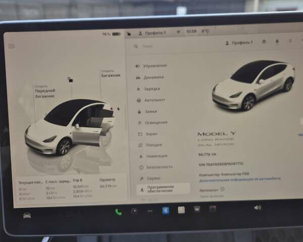 Білий Тесла Model Y, об'ємом двигуна 0 л та пробігом 67 тис. км за 25500 $, фото 14 на Automoto.ua