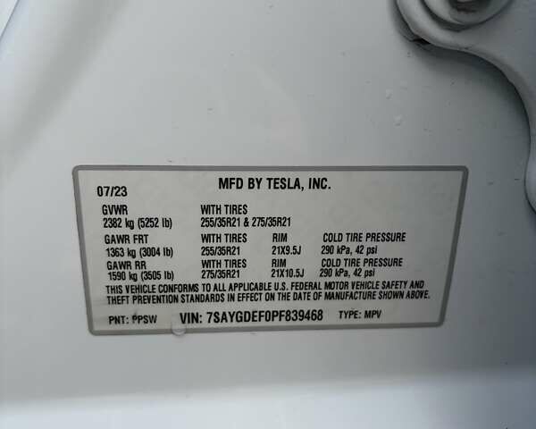 Белый Тесла Model Y, объемом двигателя 0 л и пробегом 47 тыс. км за 32500 $, фото 16 на Automoto.ua