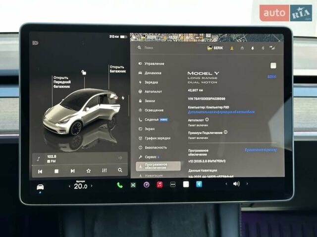 Білий Тесла Model Y, об'ємом двигуна 0 л та пробігом 42 тис. км за 31500 $, фото 17 на Automoto.ua