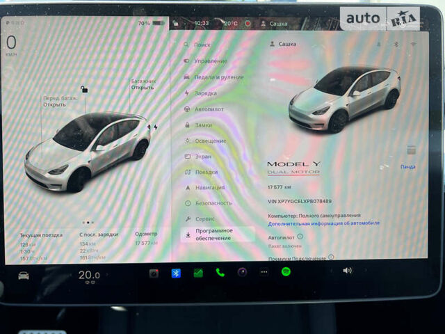 Белый Тесла Model Y, объемом двигателя 0 л и пробегом 25 тыс. км за 42500 $, фото 24 на Automoto.ua
