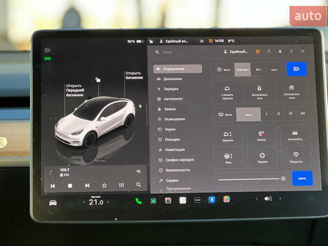 Білий Тесла Model Y, об'ємом двигуна 0 л та пробігом 73 тис. км за 27750 $, фото 16 на Automoto.ua