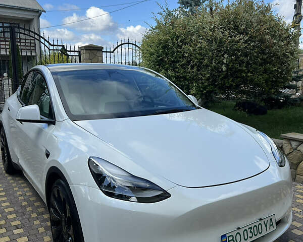 Белый Тесла Model Y, объемом двигателя 0 л и пробегом 43 тыс. км за 26000 $, фото 1 на Automoto.ua