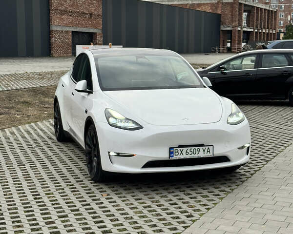 Белый Тесла Model Y, объемом двигателя 0 л и пробегом 45 тыс. км за 29900 $, фото 2 на Automoto.ua