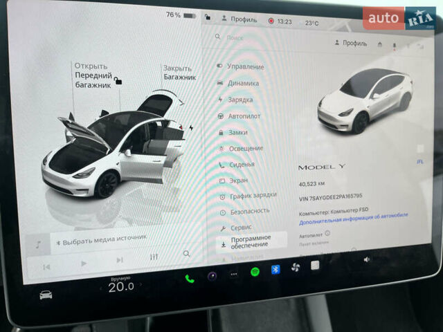 Белый Тесла Model Y, объемом двигателя 0 л и пробегом 40 тыс. км за 29500 $, фото 25 на Automoto.ua