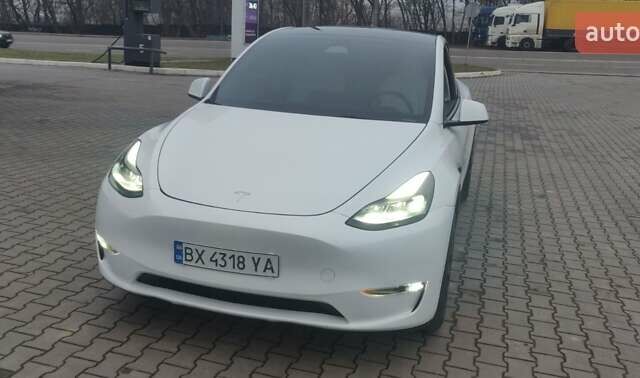 Білий Тесла Model Y, об'ємом двигуна 0 л та пробігом 44 тис. км за 31500 $, фото 1 на Automoto.ua