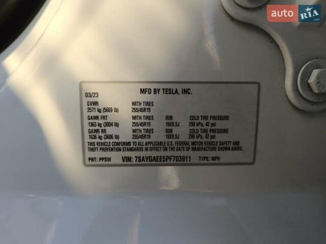 Белый Тесла Model Y, объемом двигателя 0 л и пробегом 36 тыс. км за 24990 $, фото 11 на Automoto.ua