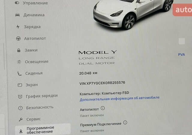 Белый Тесла Model Y, объемом двигателя 0 л и пробегом 20 тыс. км за 34900 $, фото 19 на Automoto.ua