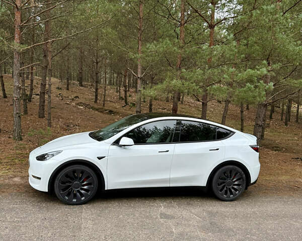 Белый Тесла Model Y, объемом двигателя 0 л и пробегом 57 тыс. км за 32700 $, фото 2 на Automoto.ua