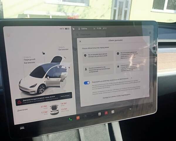 Белый Тесла Model Y, объемом двигателя 0 л и пробегом 18 тыс. км за 28500 $, фото 5 на Automoto.ua