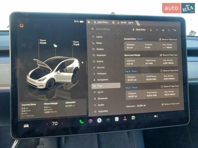 Білий Тесла Model Y, об'ємом двигуна 0 л та пробігом 83 тис. км за 12200 $, фото 8 на Automoto.ua