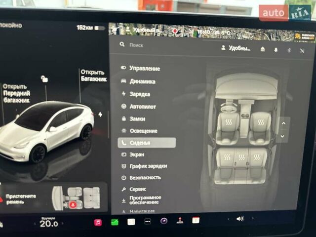 Белый Тесла Model Y, объемом двигателя 0 л и пробегом 62 тыс. км за 24999 $, фото 28 на Automoto.ua